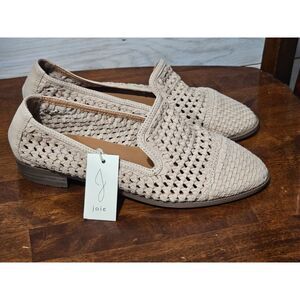 NEW Joie -Saks Fifth Avenue -Women's Woven Leather Pointy Toe Flats Sz 7.5